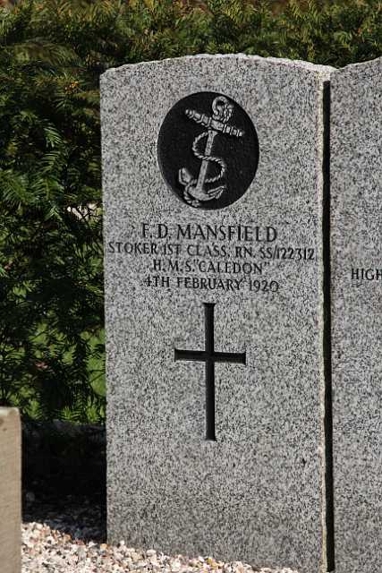 Vestre kirkegaard (10).JPG - Francis David Mansfield, Stoker 1st class H.M.S. Caledon